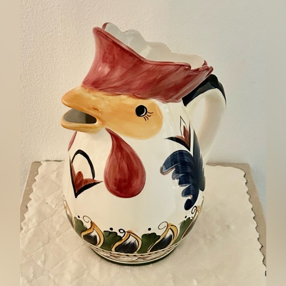 Deruta Rooster Pitcher excellent condition - Picture 1 of 6